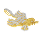 10K Yellow Gold Diamond Eagle Pendant 0.875 CTW | Jewelry Palace