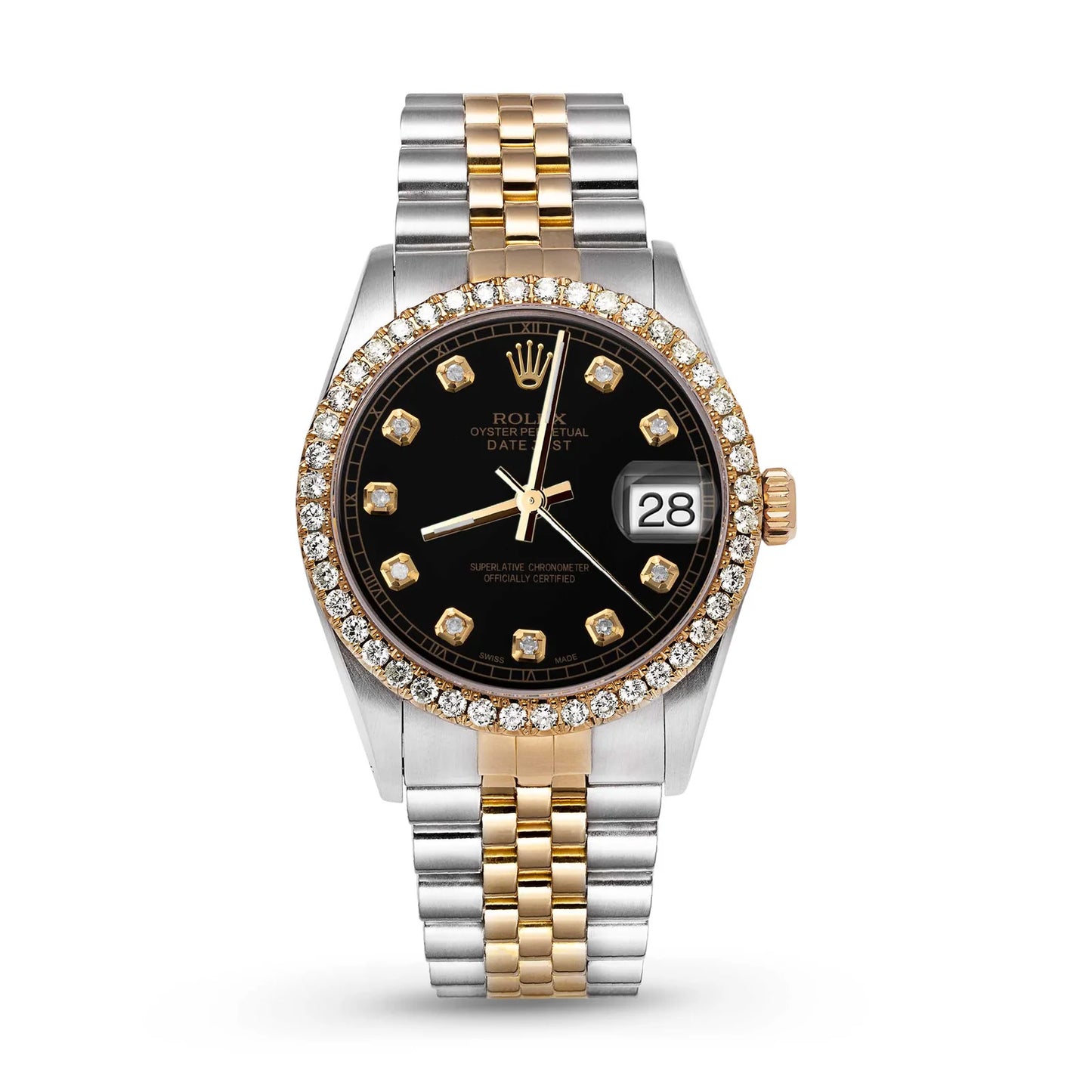 31MM Two-Tone Rolex Datejust with 2 CTW Diamond Bezel