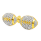 10K Yellow Gold Diamond Football Stud Earrings – 1/3 CTW | Jewelry Palace