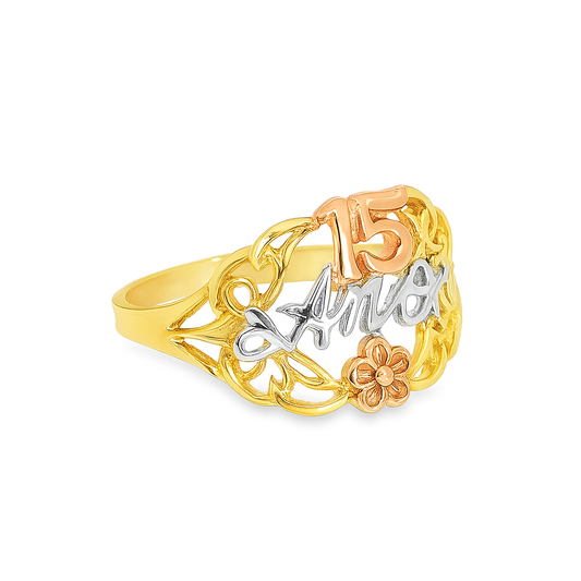 10K Yellow Gold Quinceañera Ring | Jewelry Palace