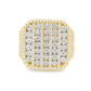 Men’s 10K Yellow Gold Diamond Cluster Ring 2.15 CTW | Iced-Out Statement Ring | Jewelry Palace