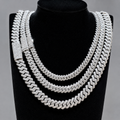 Natural Diamond Miami Cuban Link Chain | 8mm, 10mm & 12mm | Real 925 Sterling Silver | Up to 24"