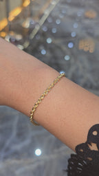 10K Yellow Gold Rope Bracelet 3mm Diamond Cut Chain 6" 7" 8" Mens Womens