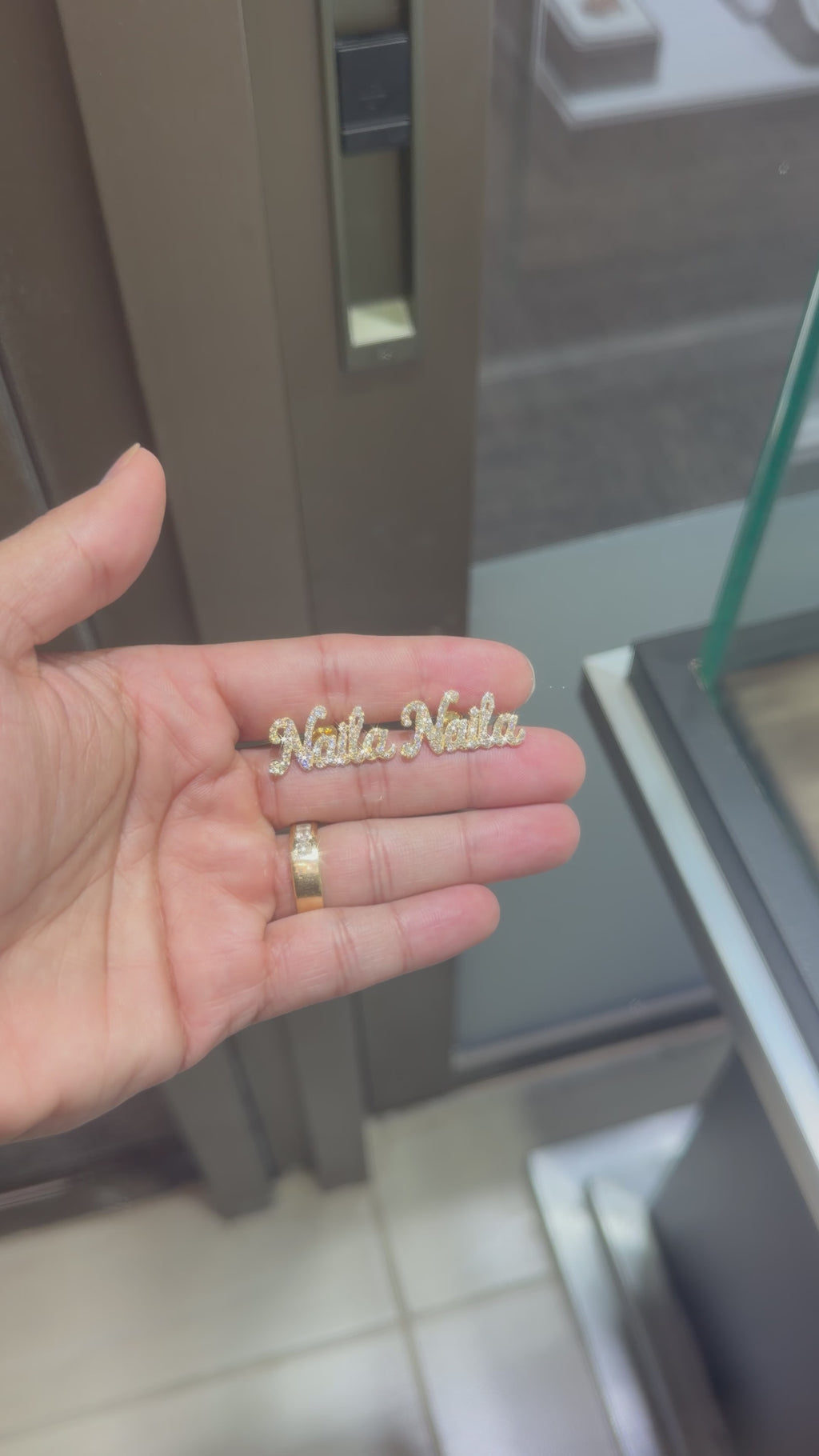 10K Solid Gold Custom Name Earrings with VVS Lab-Grown Diamonds – 1.59 CTW