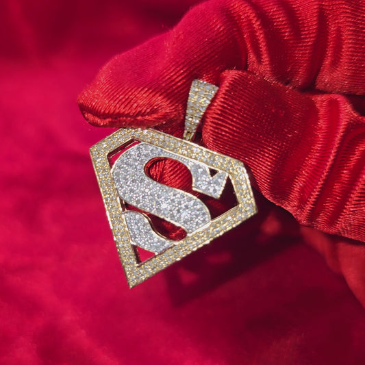 Superhero Pendant 0.74 ct. Diamond 10K Yellow Gold