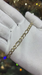 10KT Gold Figaro Link 5.5MM