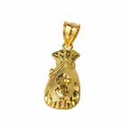 10KT Gold Money Bag Pendant
