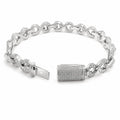 Lab Diamond Sterling Silver Infinity Bracelet