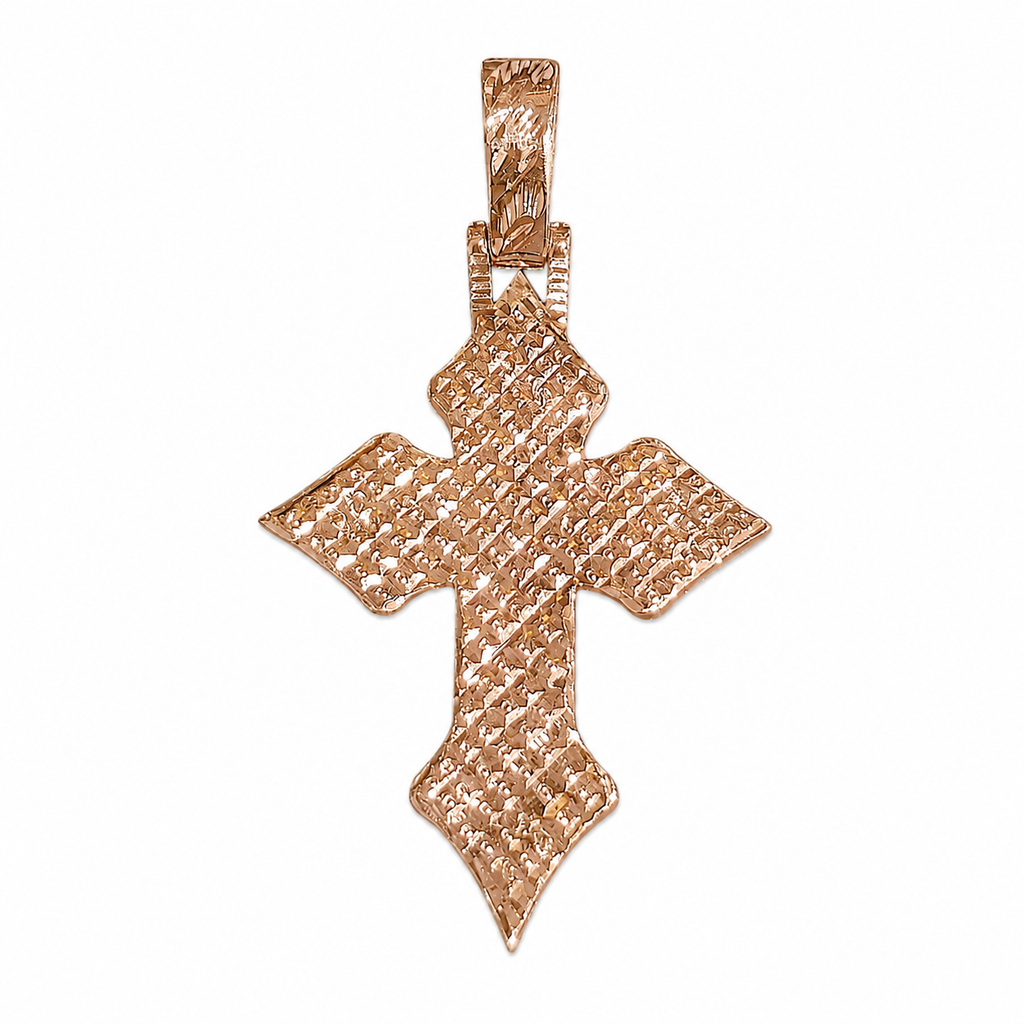 Lab Diamond Sterling Silver Cross Pendant 6.31 CTW
