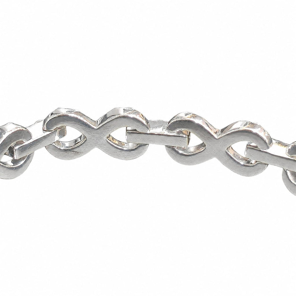 Lab Diamond Sterling Silver Infinity Bracelet