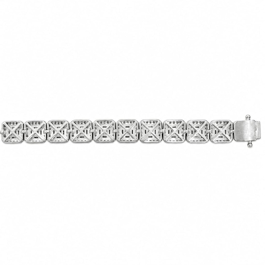 Lab-Grown Sterling Silver Diamond Bracelet – 7.50 CTW